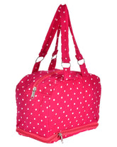 Heart Home Dot Printed Everday Use Women Bag for Travel: Shopping: School: Work (Pink)-50HH01144